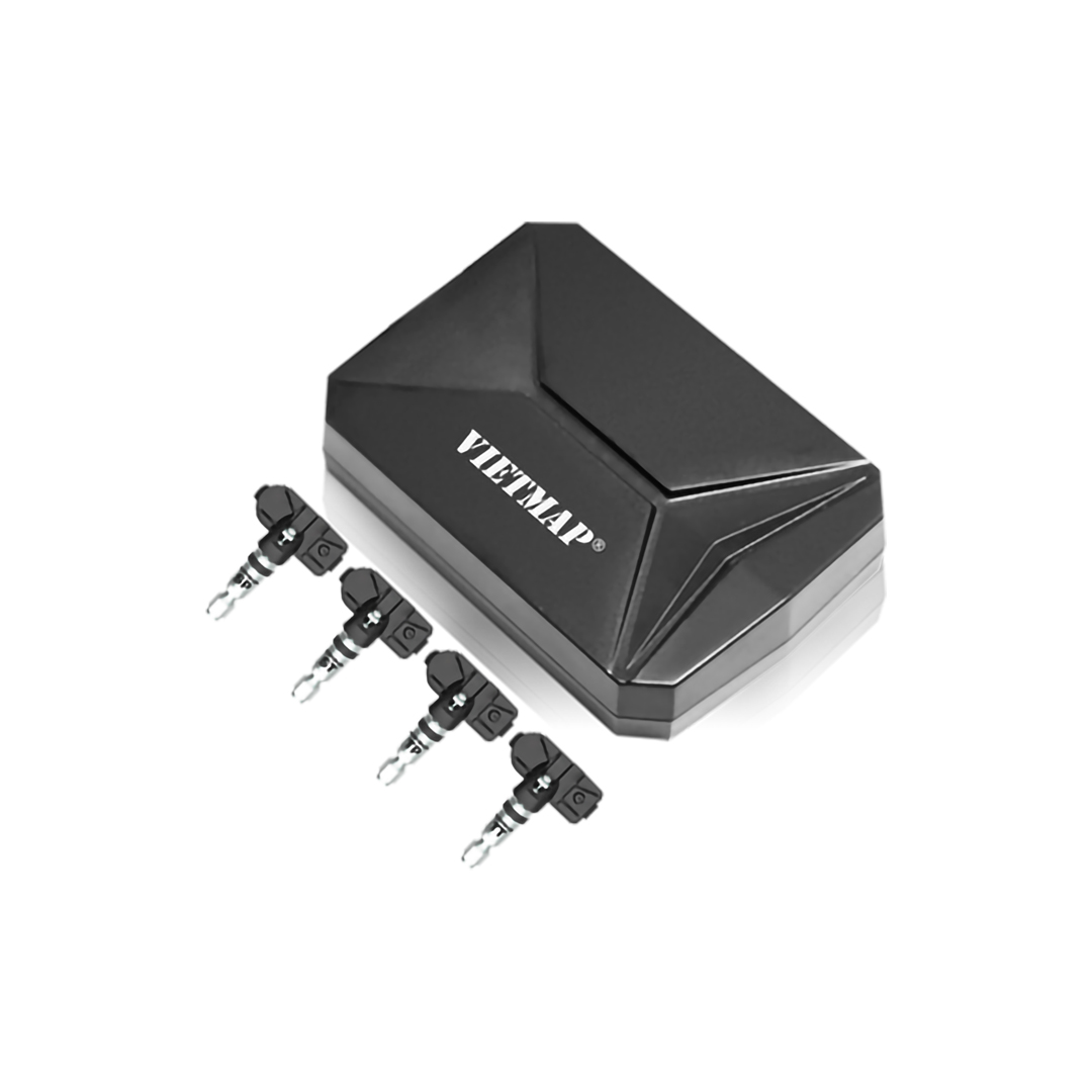 Thiết bị theo dõi áp suất lốp xe ô tô Vietmap TPMS V1Ai gắn trong sử dụng với DVD Android