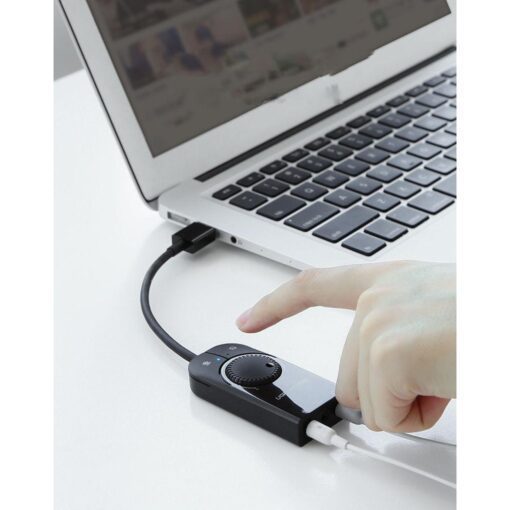 Bộ chuyển đổi âm thanh UGREEN CM129 40964, Chuyển từ USB sang 3 cổng 3.5mm, Chip SSS1629 DAC 48KHz/16bit