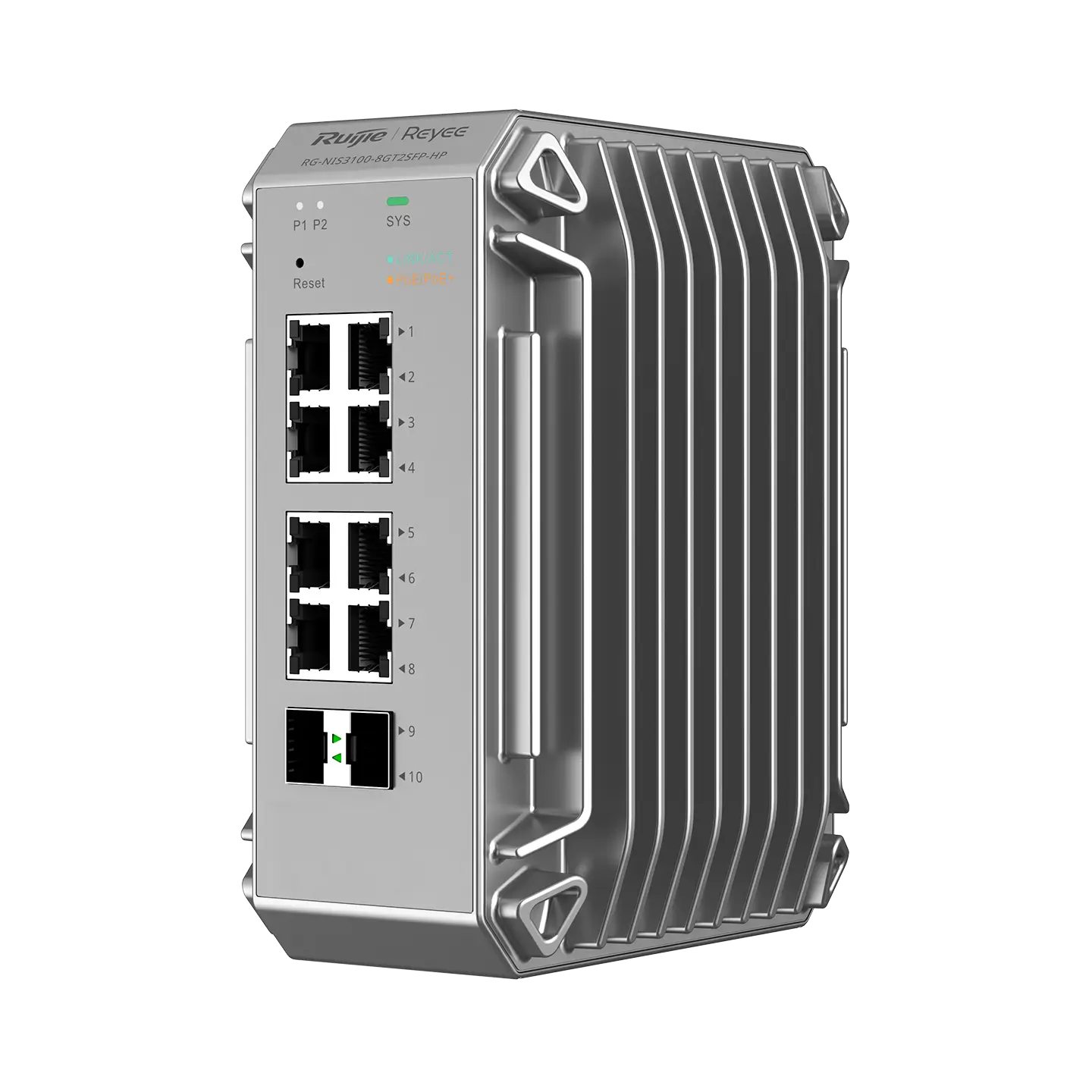 Switch công nghiệp 8 cổng Reyee RG-NIS3100-8GT2SFP-HP