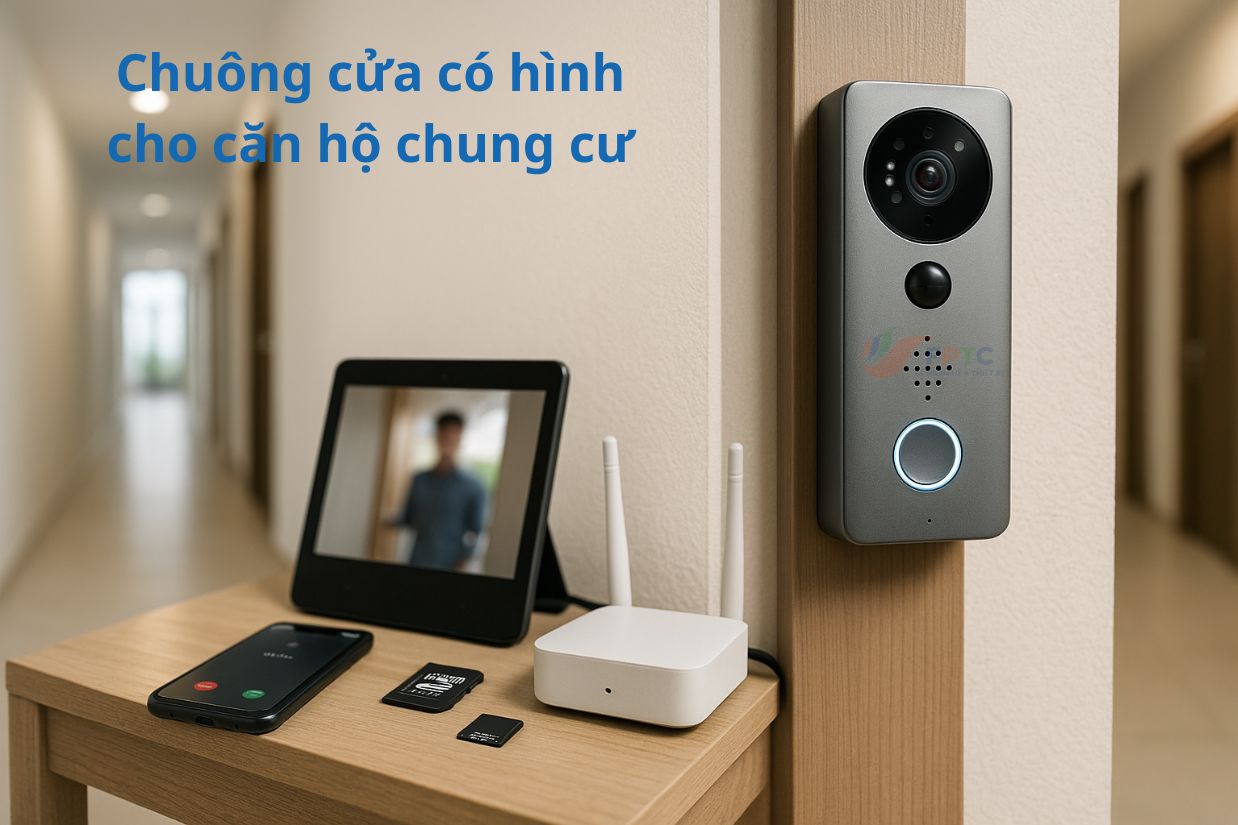 Chuông cửa có hình cho căn hộ chung cư