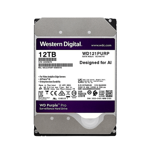 Ổ cứng giám sát WD Purple Pro 12TB WD121PURP