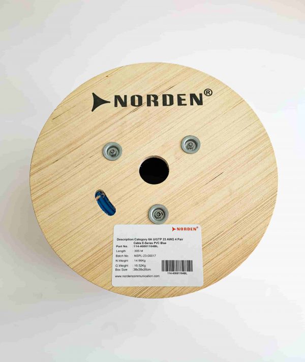 Cáp mạng Cat6A U/UTP Norden 114-40001104BL