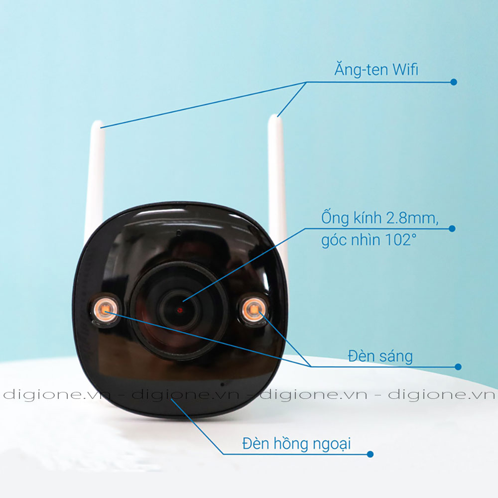 Camera Wifi thân cố định ngoài trời KBONE KN-B41A 4mp