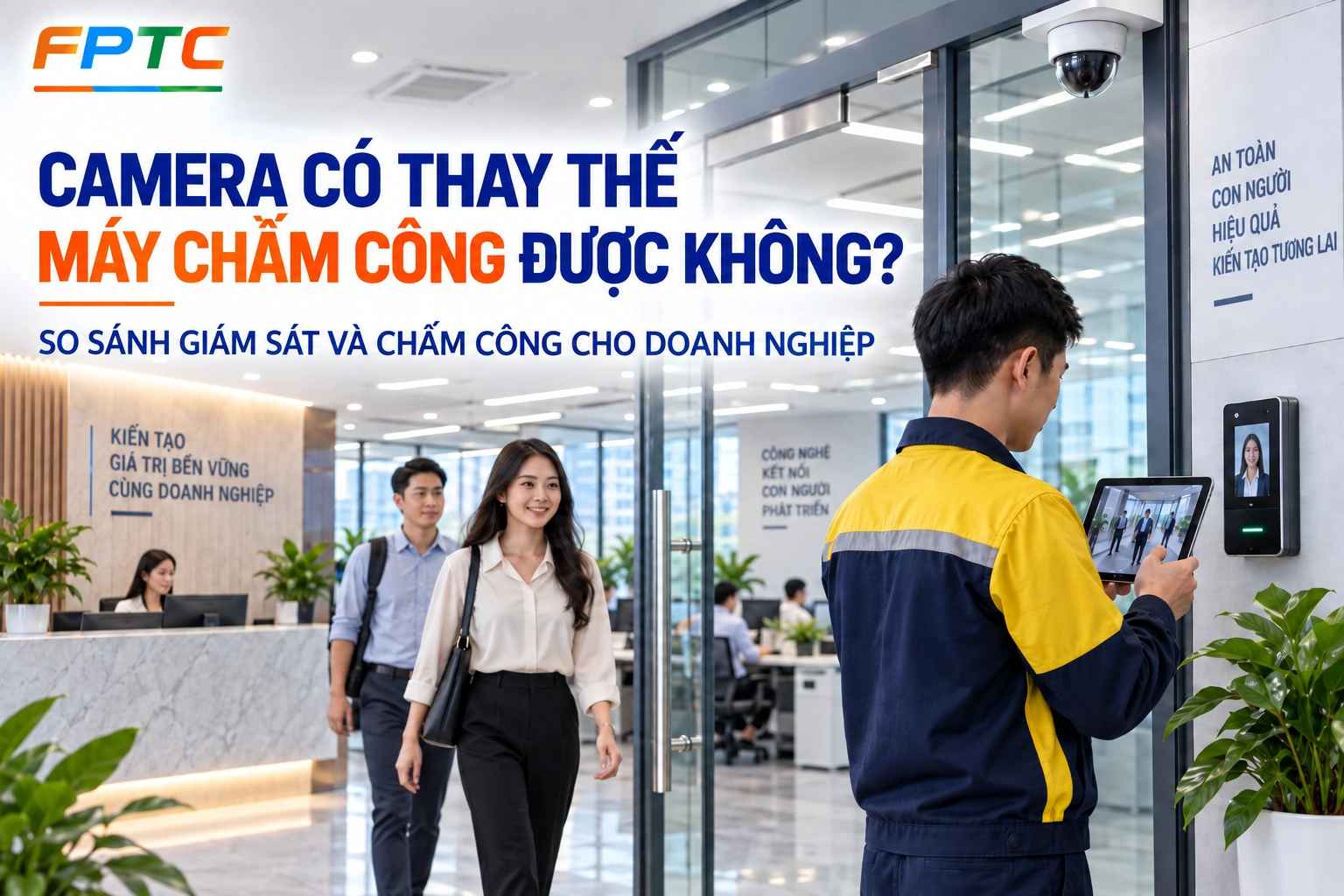Camera có thay thế máy chấm công được không?