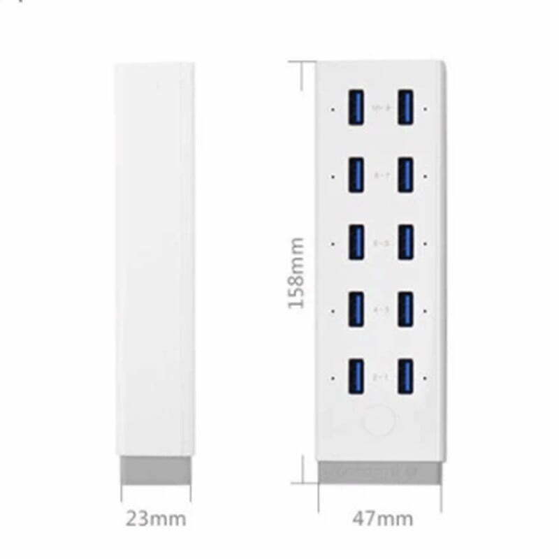 Hub đa chức năng 10 cổng USB 3.0 Ugreen 20297 kèm sạc điện thoại, máy tính bảng...