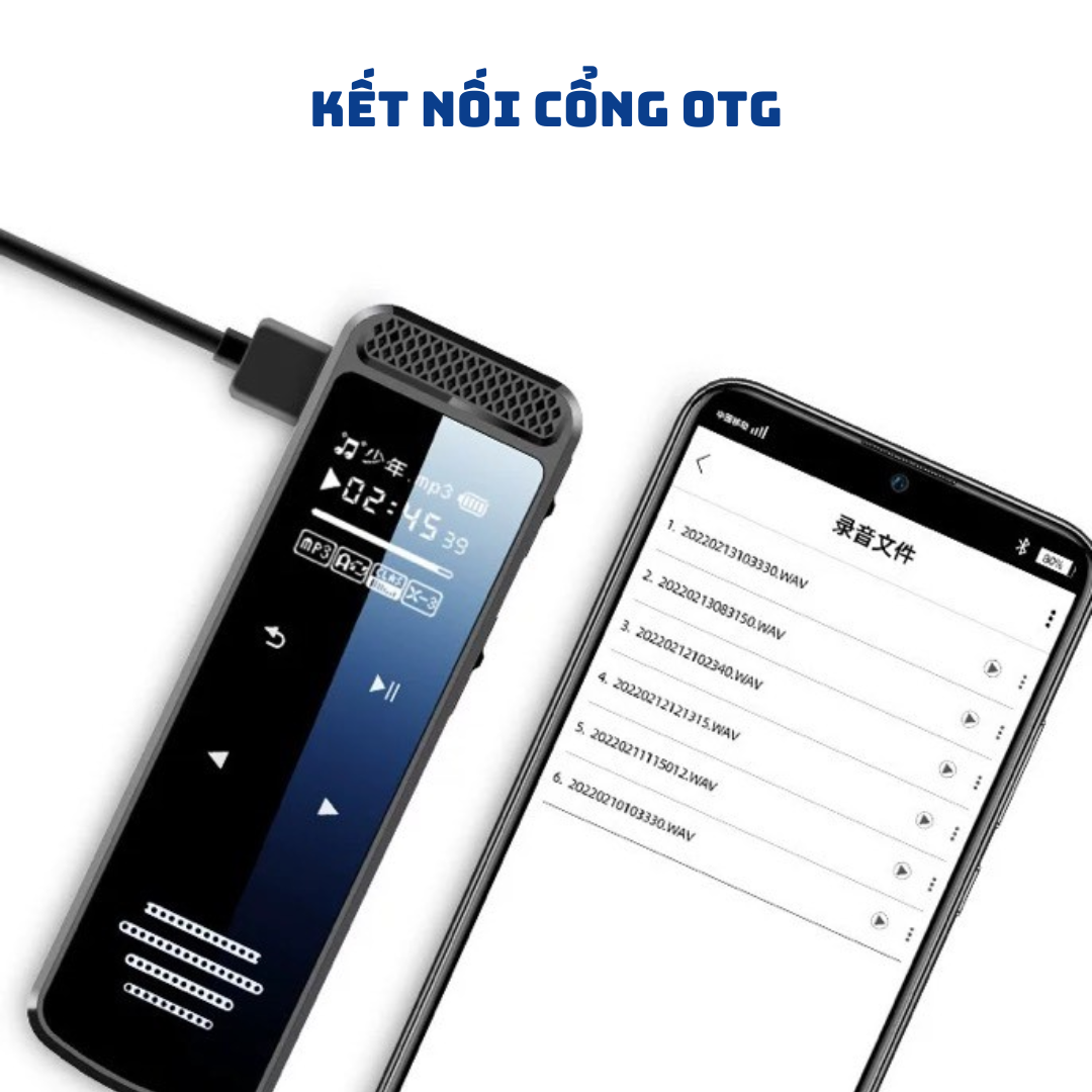 Máy ghi âm chuyên dụng G8S - Ghi âm 24h - Lọc tiếng ồn DPS - Bảo mật hàng đầu