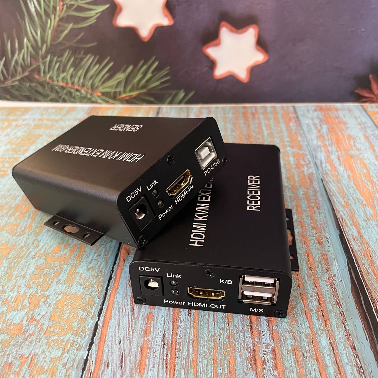 Kéo dài HDMI qua dây mạng 60m có cổng USB HDMI-EXT60-USB