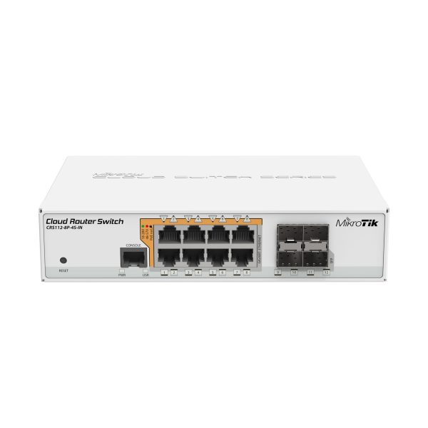 Mikrotik CRS112-8P-4S-IN – Bộ chuyển mạch 8 cổng PoE 10/100/1000BASE-T
