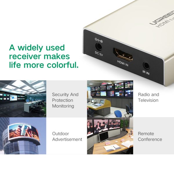 Bộ Truyền Tín Hiệu HDMI Qua Mạng LAN 120m UGREEN 40280US