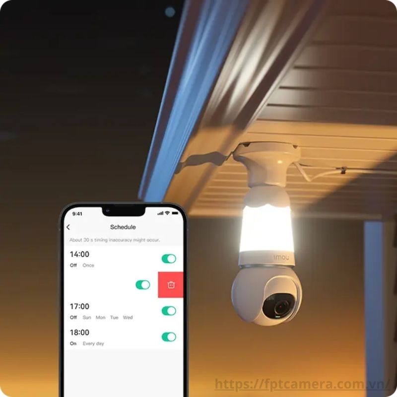 Trọn bộ Camera Wifi bóng đèn iMOU Bulb Cam | Hình Ảnh 3K FHD | Tầm Nhìn Có Màu Ban Đêm| Quay Quét Tự Động