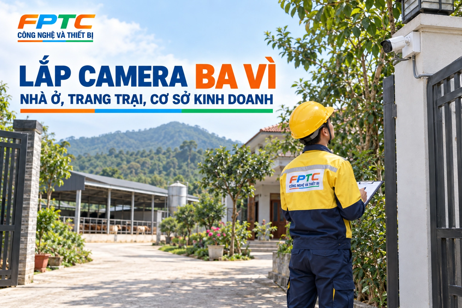 Lắp Camera Ba Vì – Nhà Ở, Trang Trại, Cơ Sở Kinh Doanh