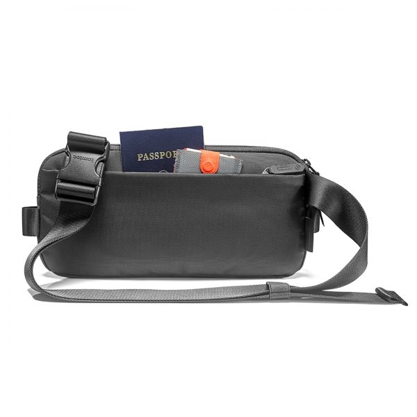 Túi Đeo Chéo TOMTOC (USA) LIGHTWEIGHT CODURA SLING BAG H02-A04D Màu Đen