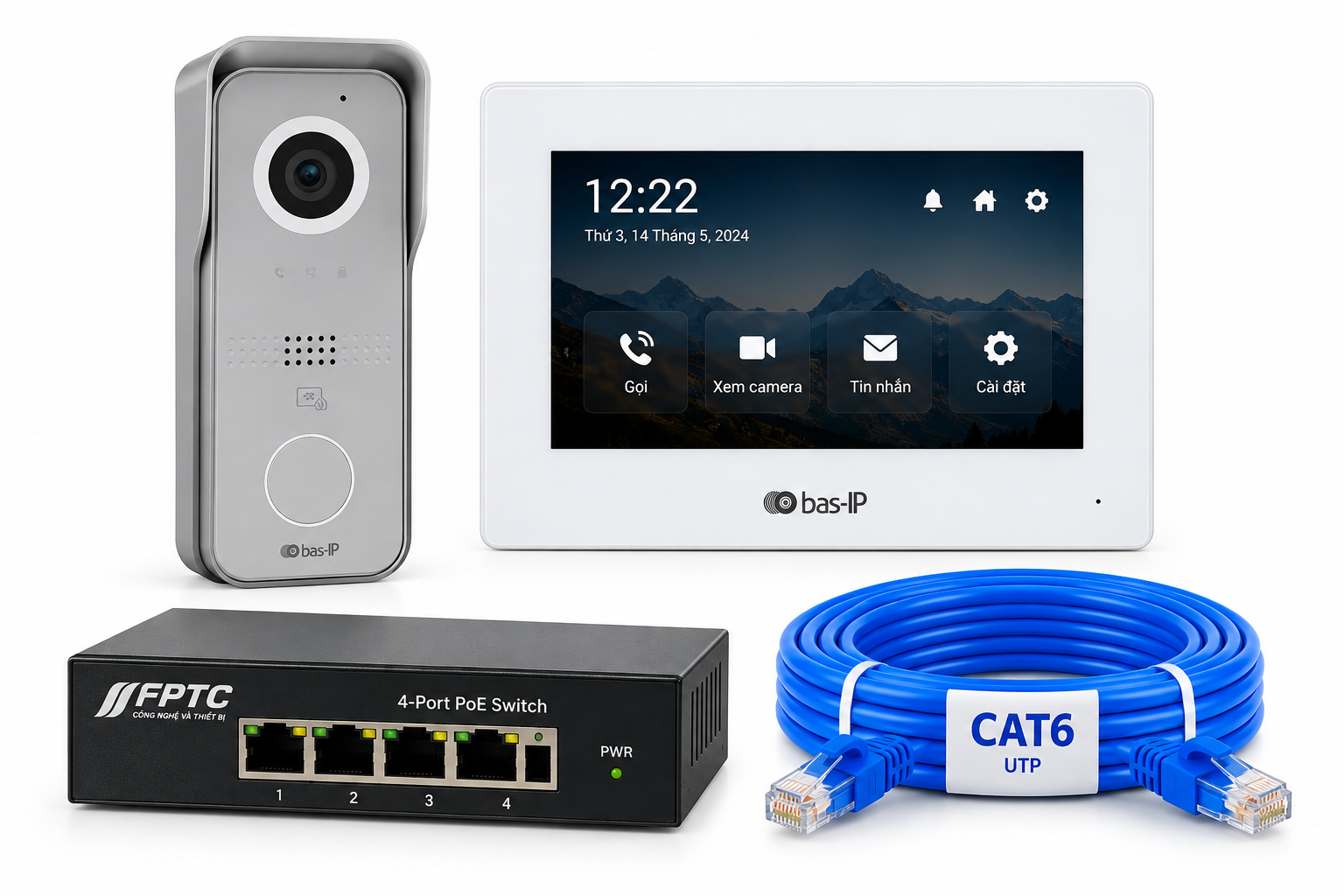 Trọn bộ chuông cửa có hình Bas-IP AV-06M-AZ-07L