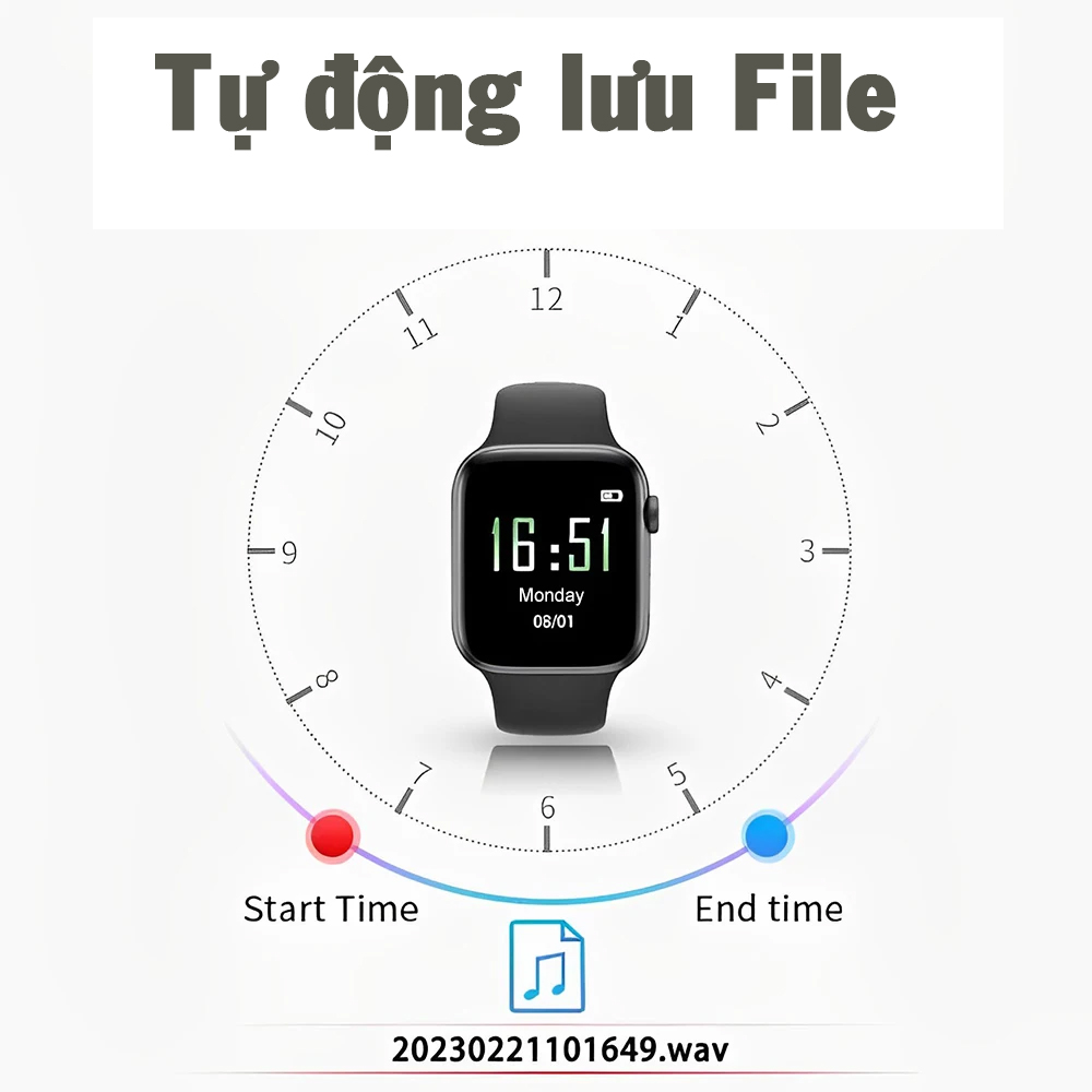 Đồng hồ WSmart IP6 Full HD camera Siêu ẩn Tốt nhất