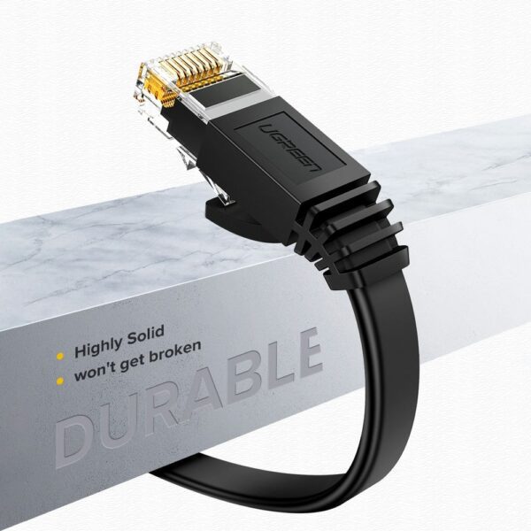 Dây cáp mạng Cat6 UGREEN NW102 20169 cáp tròn màu đen Dài 40m