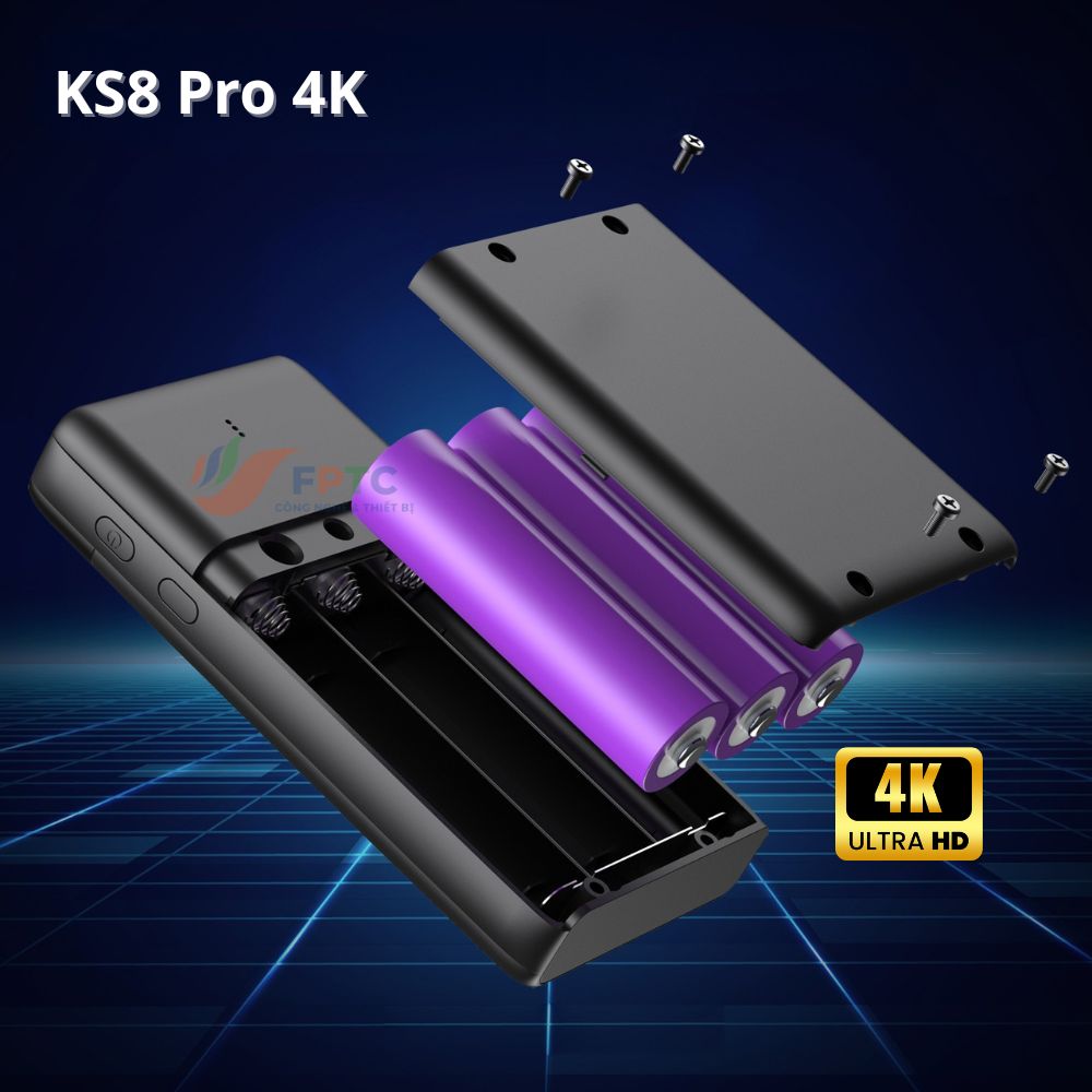 Camera Ngụy Trang KS8 Pro 4K – Pin 10h, EIS, Ghi Hình Qua App