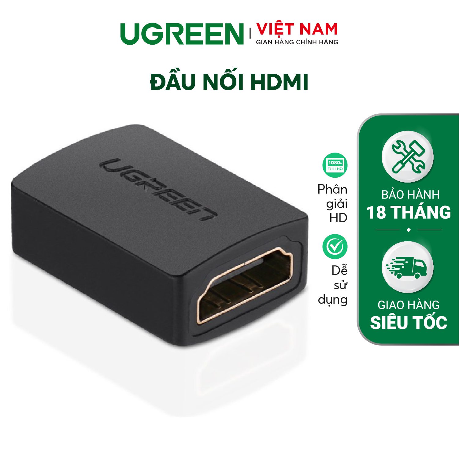 Đầu nối HDMI cái sang HDMI cái UGREEN 20107