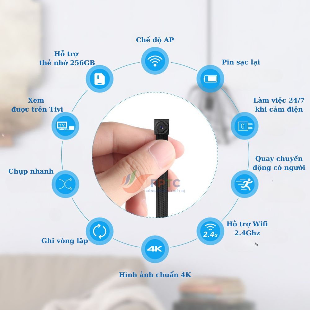 Camera Mini WIFI X8-B 4K – Ghi Hình Siêu Nét, Cảm Biến PIR, Pin Dài Lâu