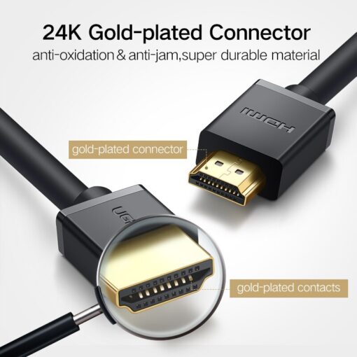 Dây cáp HDMI 2.0 4K@60Hz thuần đồng 19+1 UGREEN HD104 10108 Dài 3m