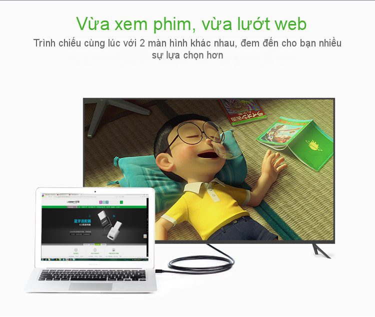 Cáp chuyển đổi Mini Displayport sang VGA dài 15m UGREEN MD103 30596 Màu Đen