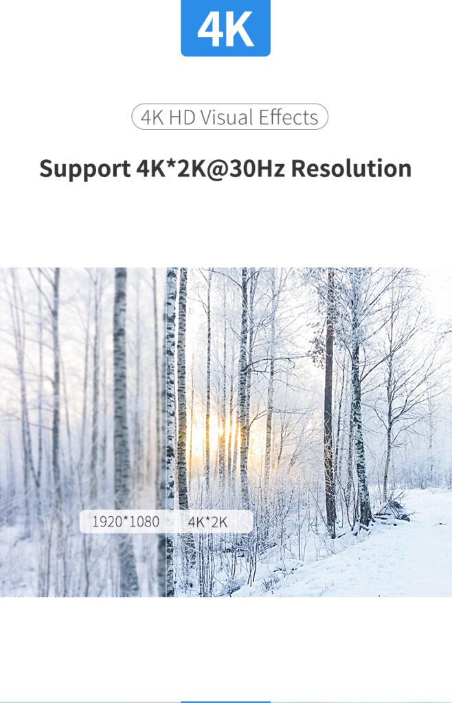 Bộ chia HDMI 1 ra 4 UGREEN 40202 hỗ trợ 4K