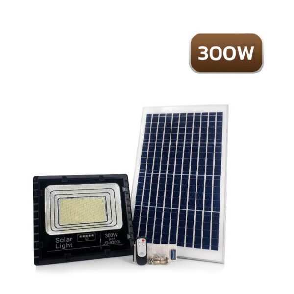 Đèn pha led năng lượng mặt trời JINDIAN JD-8300L 300W