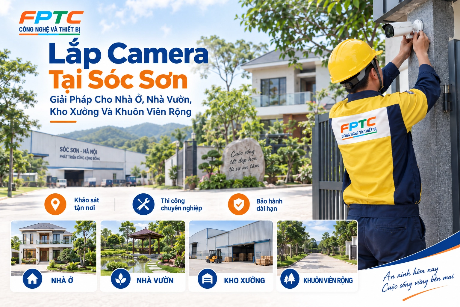 Lắp Camera Tại Sóc Sơn – Giải Pháp Cho Nhà Ở, Nhà Vườn, Kho Xưởng Và Khuôn Viên Rộng