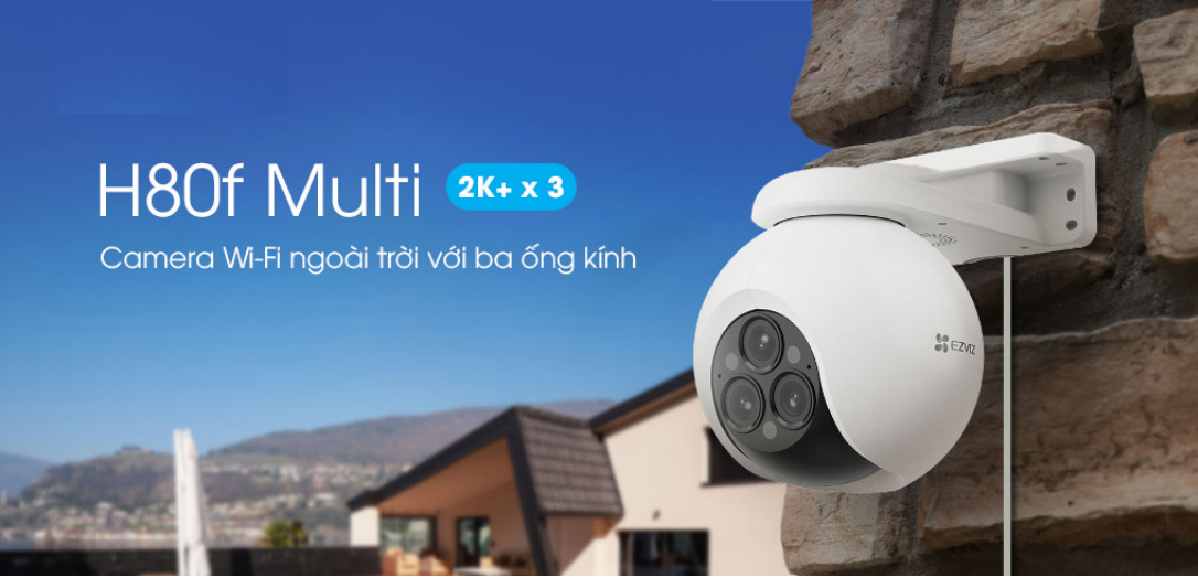 Camera WiFi Ngoài trời EZVIZ NT-H80F Đàm  thoại,quay quét 360-2K