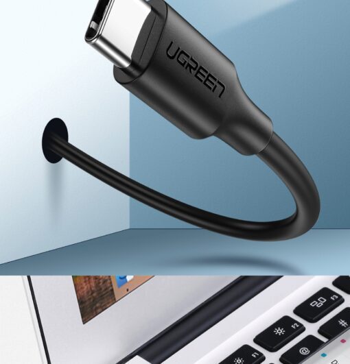 Cáp sạc, dữ liệu USB Type-A 2.0 sang USB Type-C dài 0,5M Ugreen US287 60115 Màu Đen