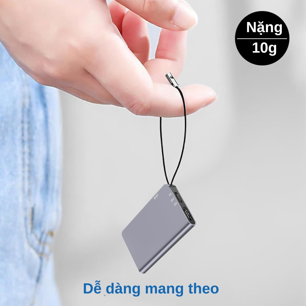 Máy Ghi Âm Q6 Pro: Ghi âm giọng nói 48h - Siêu nhỏ - Lọc âm siêu tốt
