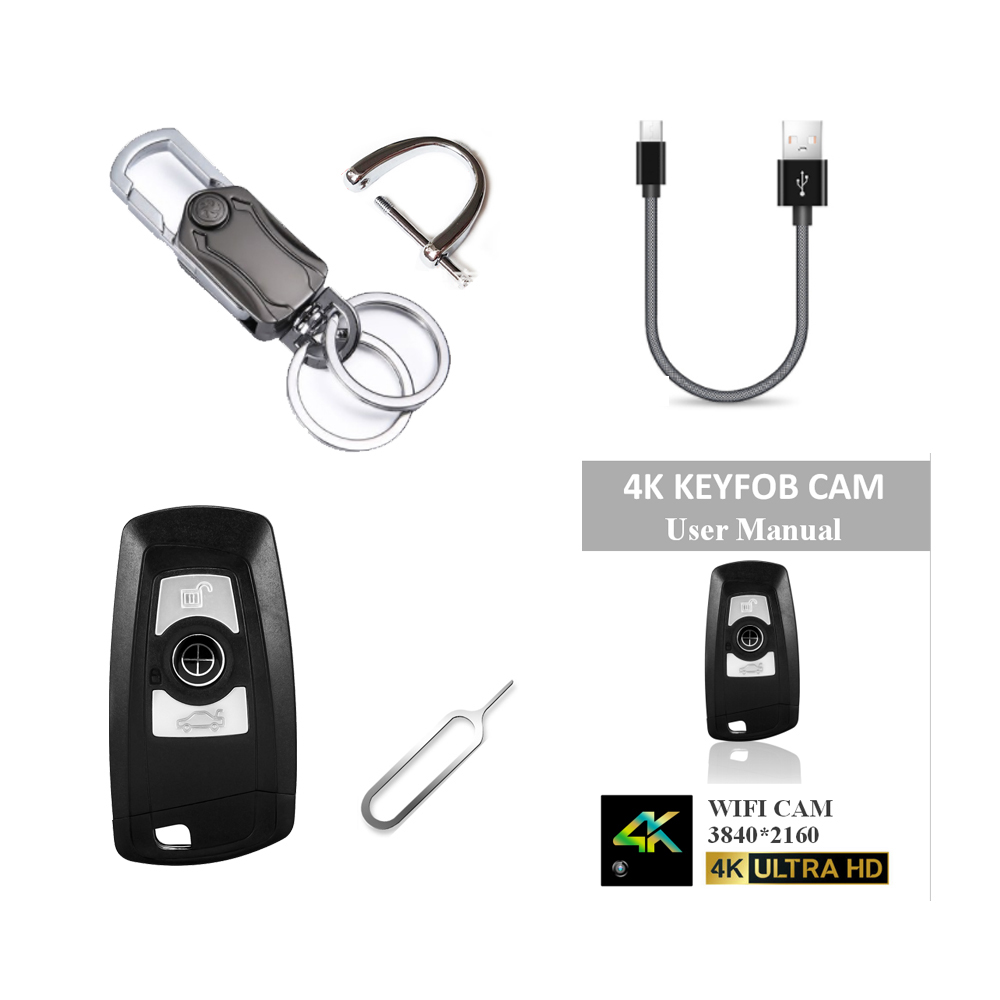 Camera Móc Khóa OTO K8 Pro - Quay Video 4K - Kết nối điện thoại.