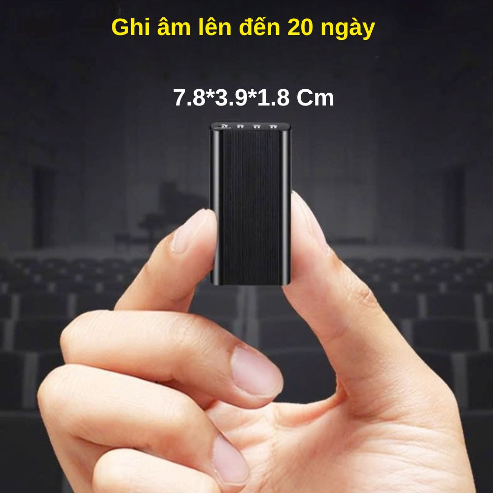 Máy ghi âm M18 – Ghi Âm 260 Giờ Liên Tục, Chống Ồn, Dễ Dùng Một Chạm