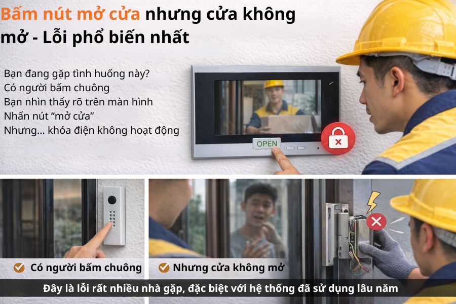 Chuông Cửa Có Hình Không Mở Khóa – Nguyên Nhân & Cách Sửa Nhanh
