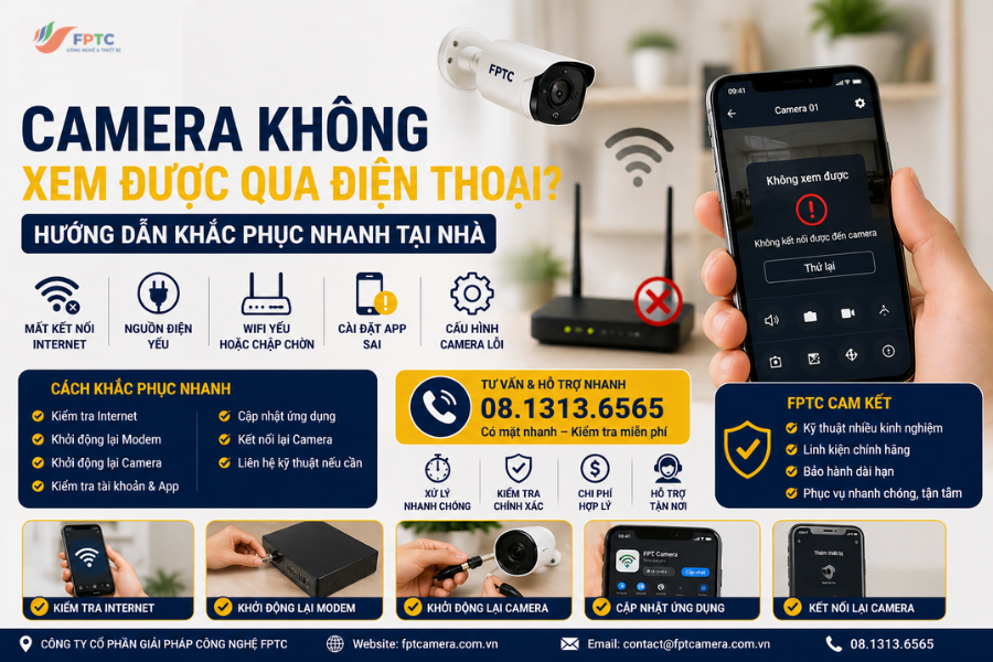 Camera Không Xem Được Qua Điện Thoại – Cách Khắc Phục Nhanh Tại Nhà