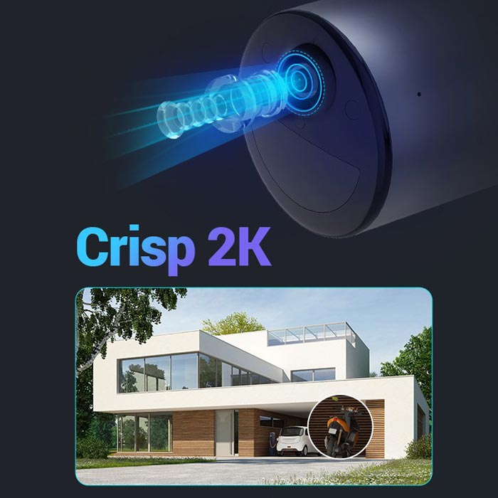 Camera WiFi Ngoài trời Dùng Pin EZVIZ NT- EB3 có màu -2K
