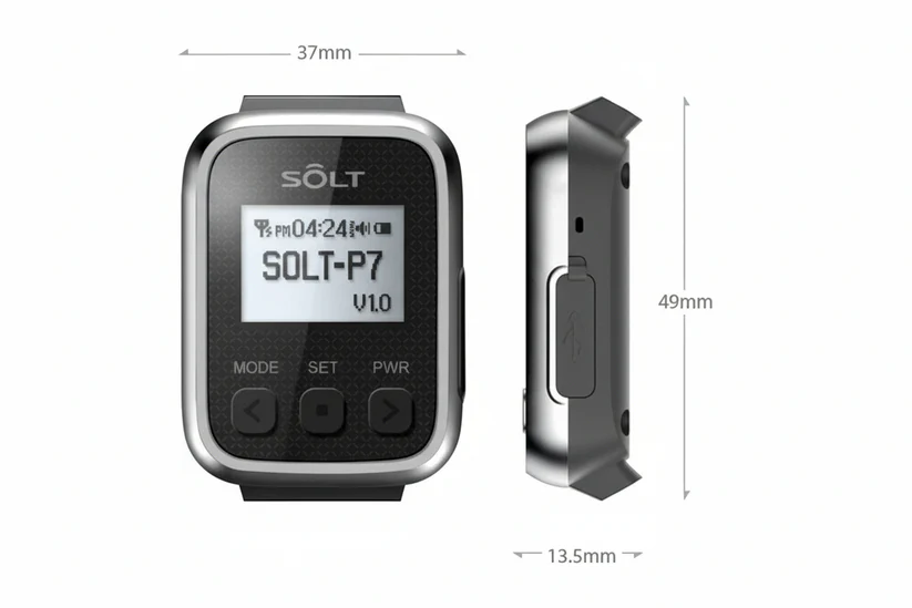 SOLT SP7-100 – Máy Nhận Báo Gọi Y Tá Không Dây Đeo Tay