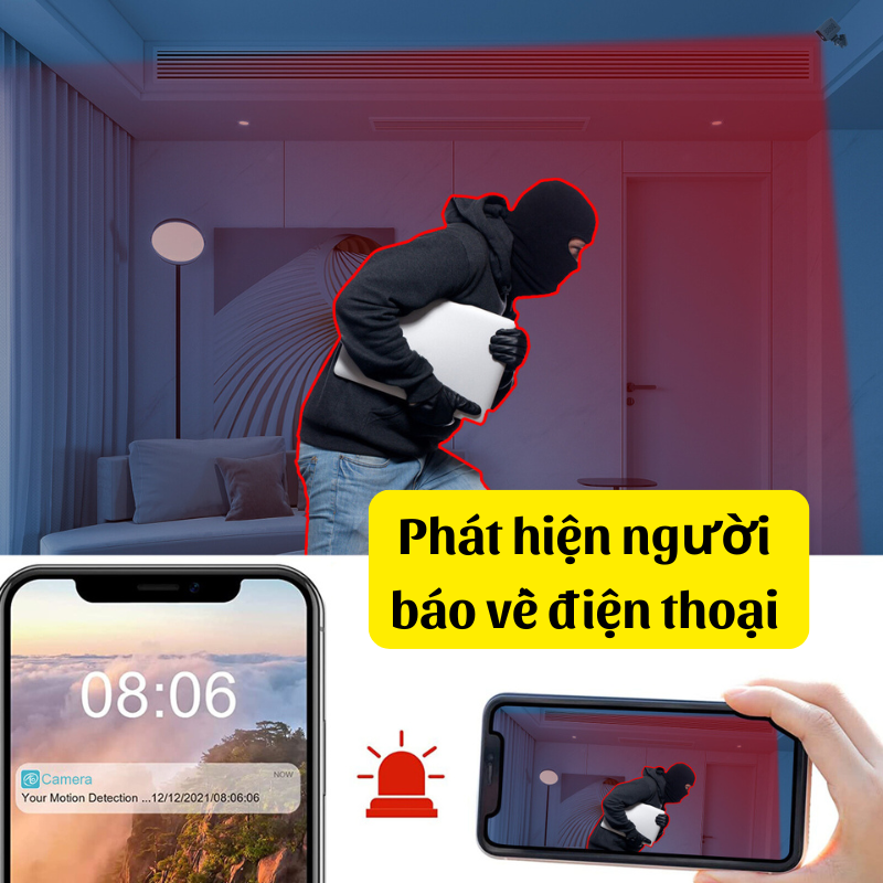 Camera Wifi M3W Full HD - Hồng ngoại ẩn 10m - Âm thanh rõ - Mini nhỏ gọn - Pin 5 ngày