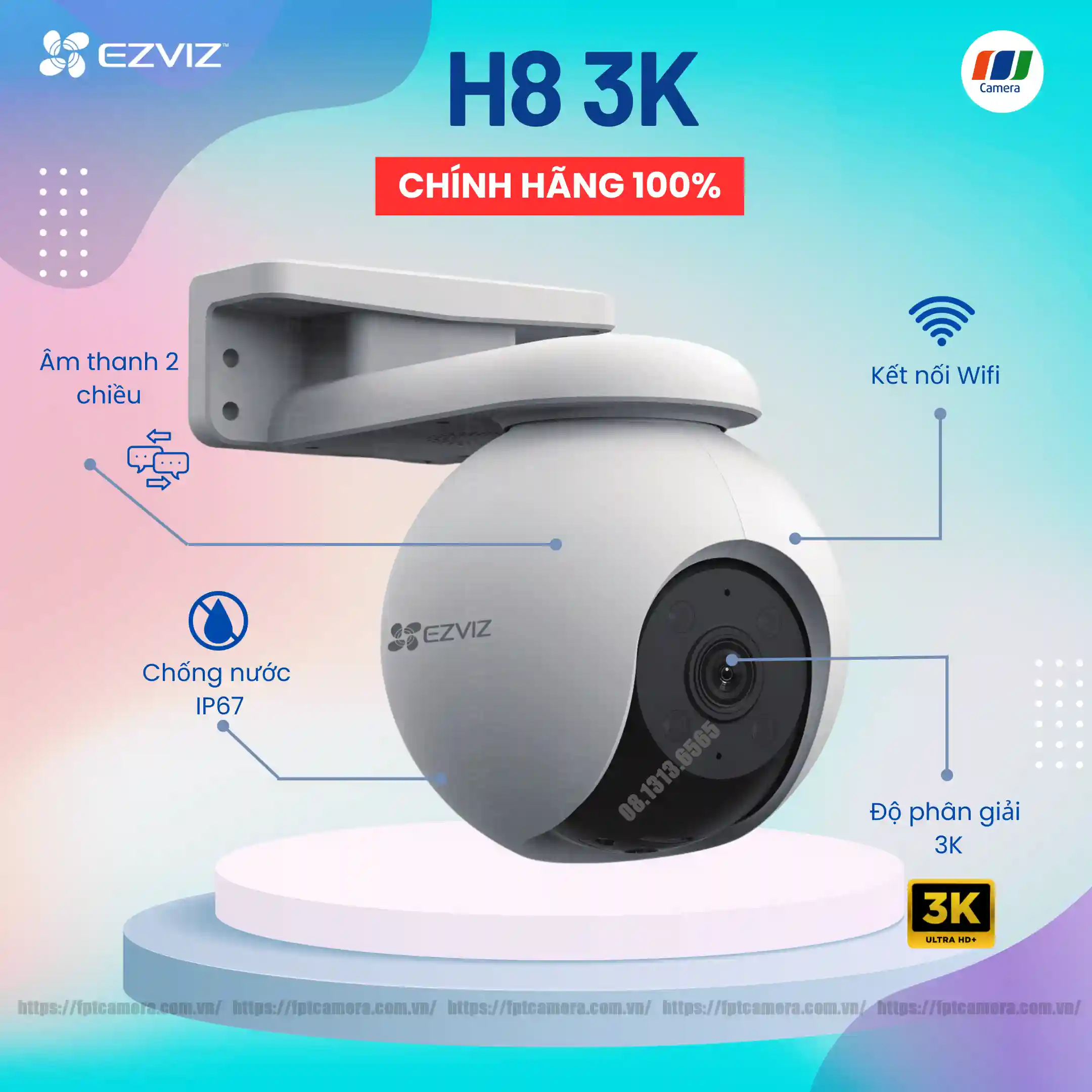 Trọn bộ Camera H8Pro 3K Siêu Nét - Âm thanh 2 Chiều - Công nghệ AI tiên tiến.