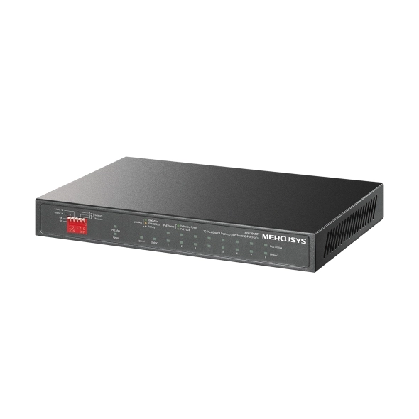 Switch PoE Mercusys MS110GMP (8 PoE Gigabit, 2 Uplink Gigabit, 111W)