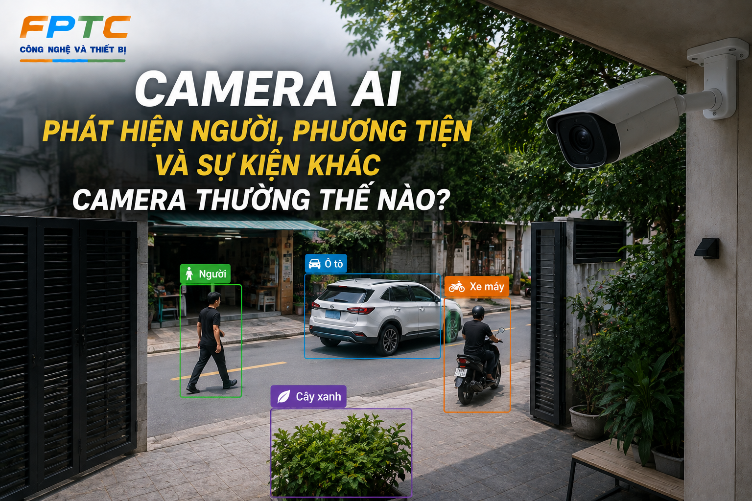 Camera AI Phát Hiện Người, Phương Tiện Và Sự Kiện Khác Camera Thường Thế Nà