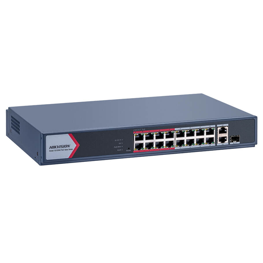 16-Port 10/100M PoE Switch HIKVISION DS-3SH918-NM