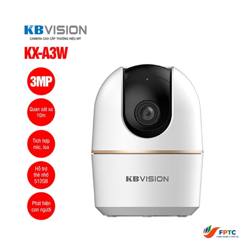 Camera wifi quay quét 3MP KBVISION KX-A3W