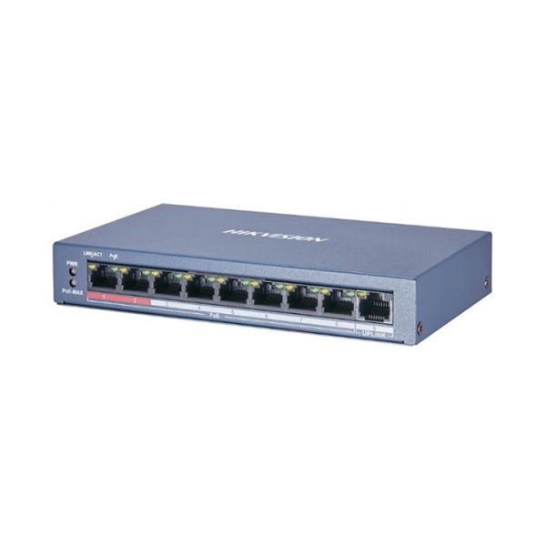 Switch GIGABIT 8 cổng PoE 1000M Hikvision DS-3E0510P-E/M