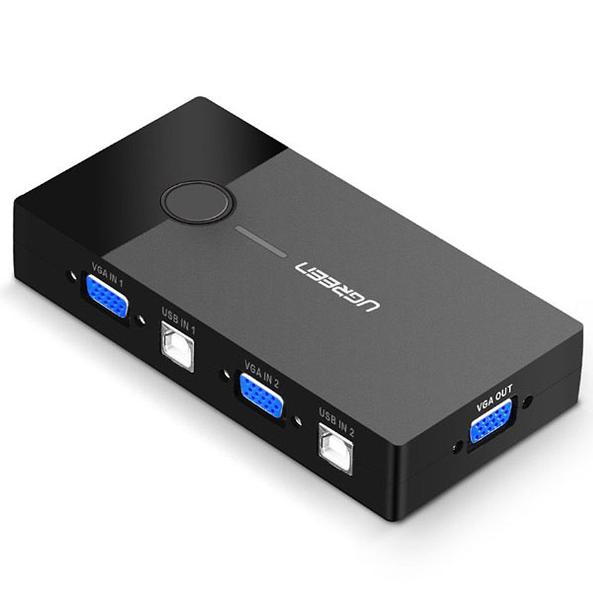 Bộ chuyển tín hiệu 2 CPU dùng 1 Màn hình KVM Switch USB Chính hãng Ugreen 30357