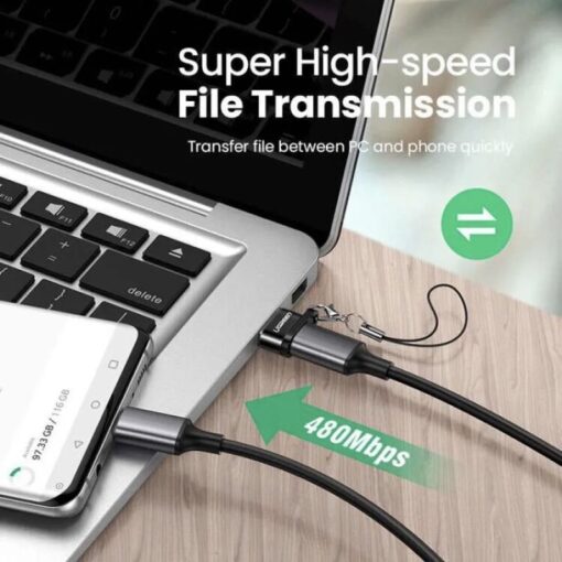 Đầu chuyển USB 2.0 sang Type-C UGREEN 50568 – Tốc độ truyền 480Mbps