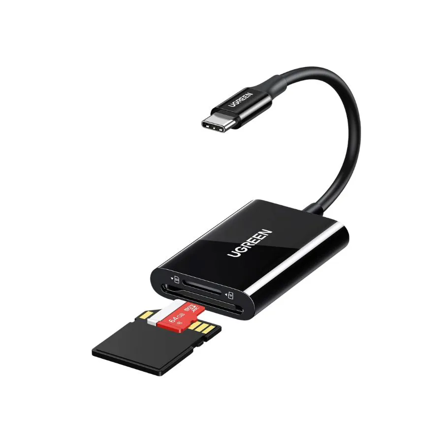 Đầu đọc thẻ SD/TF USB 3.0 chuẩn Type-C Ugreen 35622 cao cấp (hỗ trợ thẻ 2TB)