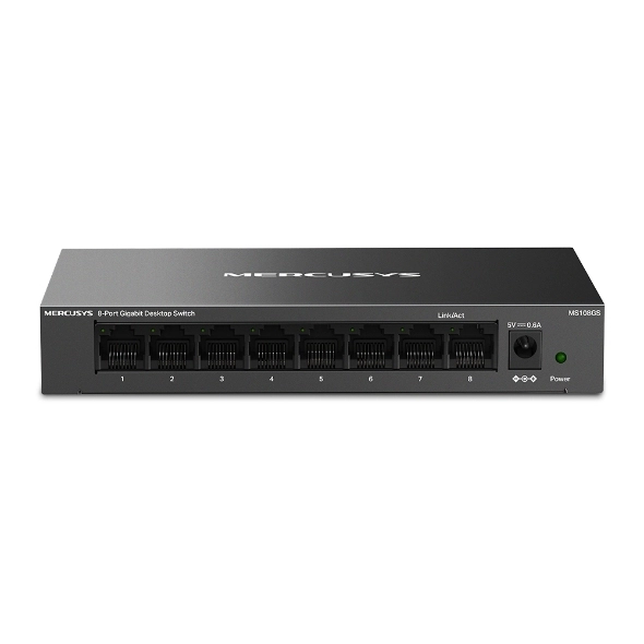 Switch chia mạng Mercusys MS108GS (8 cổng Gigabit, vỏ sắt)