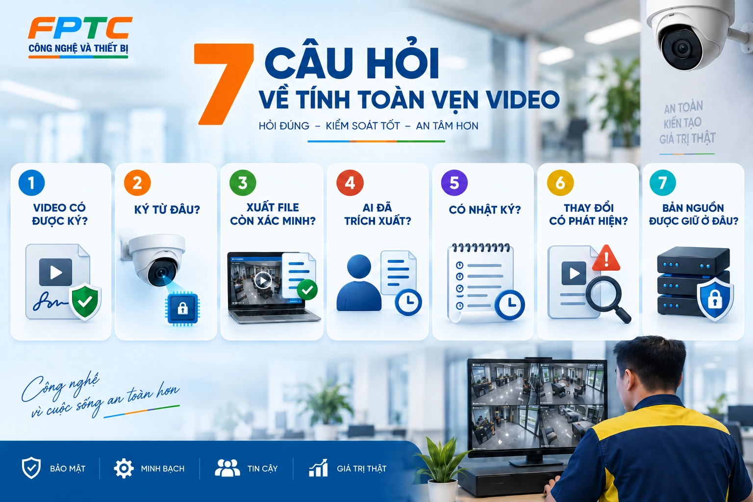 Video camera có thể bị chỉnh sửa: Làm sao chứng minh đoạn video vẫn là bản gốc?