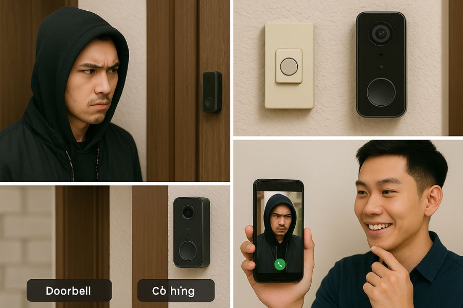 Lắp Đặt Chuông Cửa Có Hình – Quan Sát Từ Xa, Đàm Thoại 2 Chiều, Bảo Vệ Gia Đình 24/7