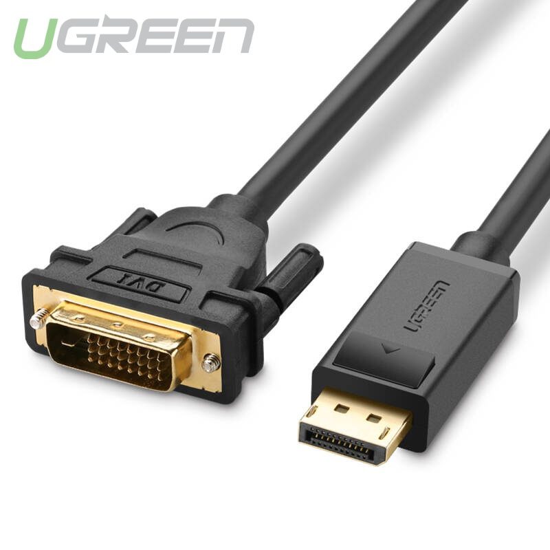 Dây cáp DisplayPort đực sang DVI-D (24+1) đực hỗ trợ 1920×1200 dài 5M UGREEN DP103 10223